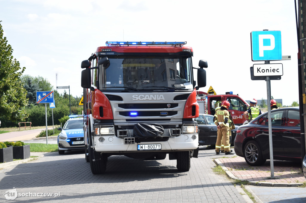 Zderzenie trzech aut na Piłsudskiego