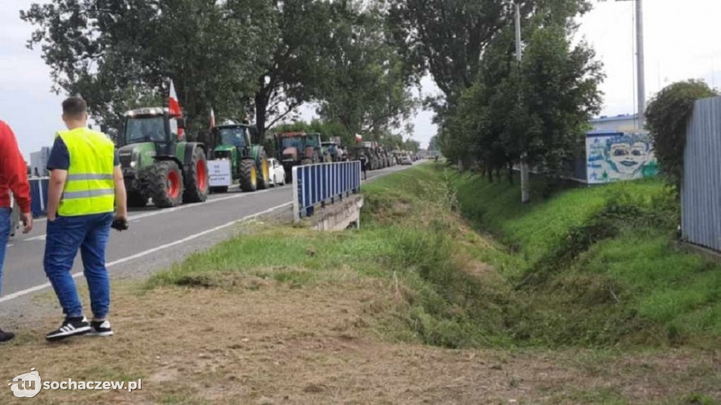 Protest przeciw CPK na węźle Wiskitki