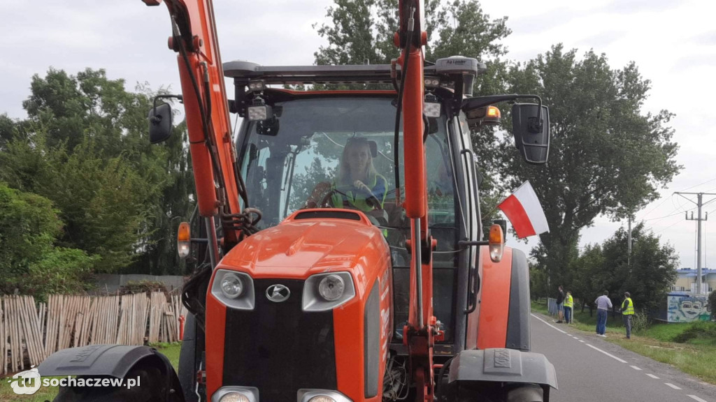 Protest przeciw CPK na węźle Wiskitki