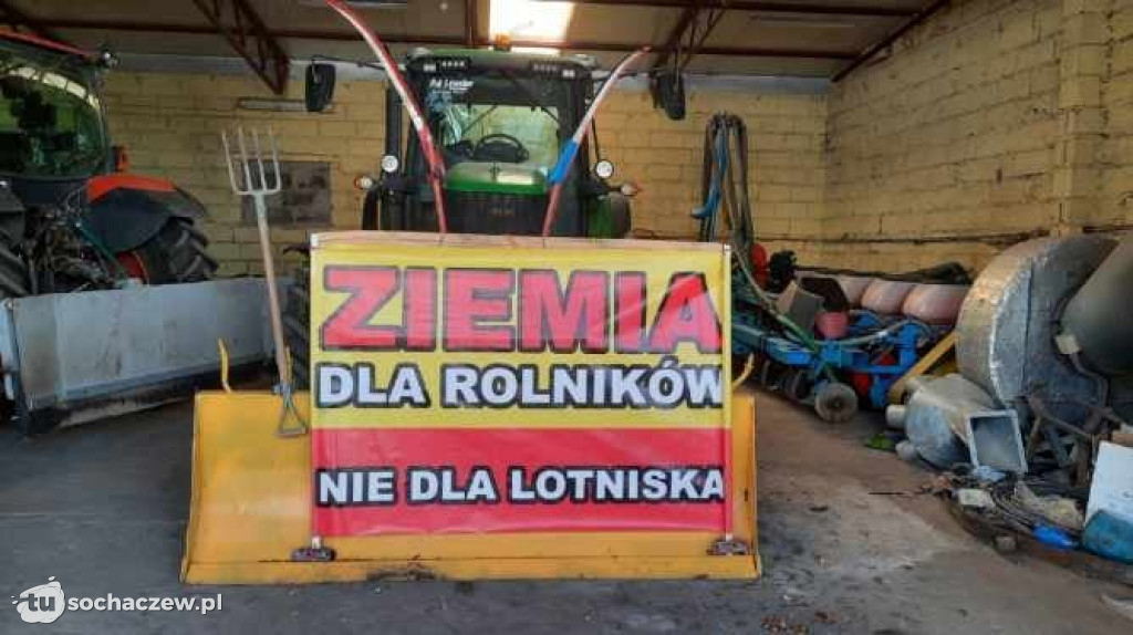 Protest przeciw CPK na węźle Wiskitki