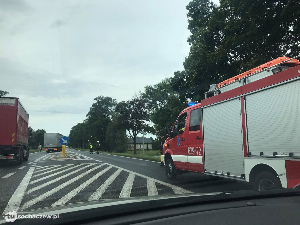 Olej na DK 97, utrudnienia w gminie Teresin