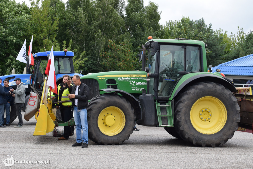 Kuznocin: protestują rolnicy i przeciwnicy CPK