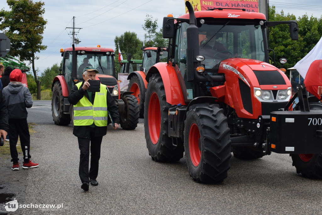 Kuznocin: protestują rolnicy i przeciwnicy CPK
