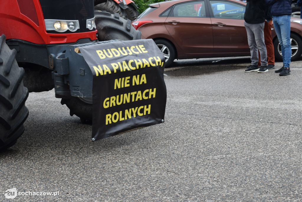 Kuznocin: protestują rolnicy i przeciwnicy CPK