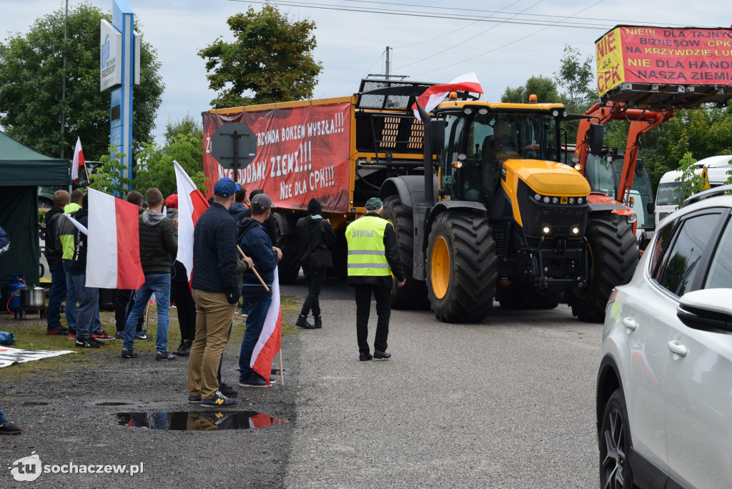 Kuznocin: protestują rolnicy i przeciwnicy CPK