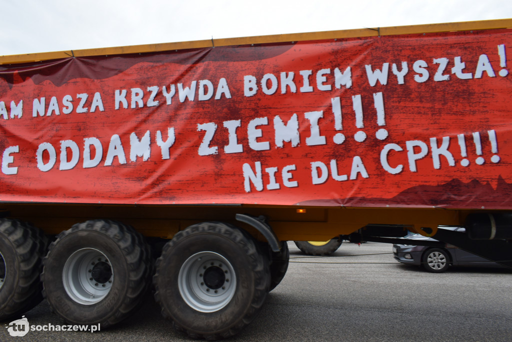 Kuznocin: protestują rolnicy i przeciwnicy CPK