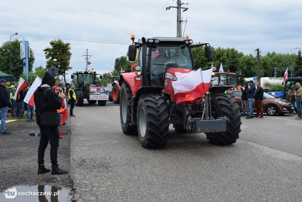 Kuznocin: protestują rolnicy i przeciwnicy CPK