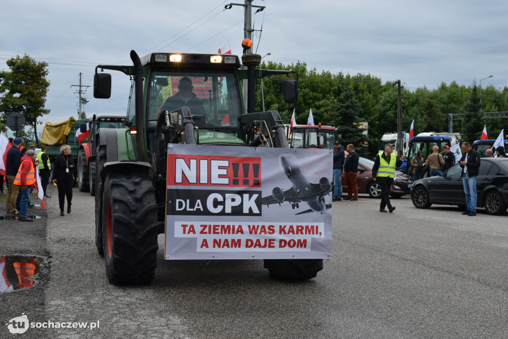 Kuznocin: protestują rolnicy i przeciwnicy CPK