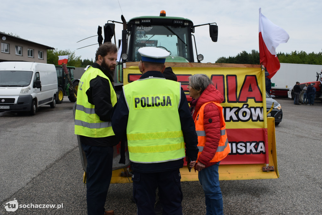 Kuznocin: protestują rolnicy i przeciwnicy CPK