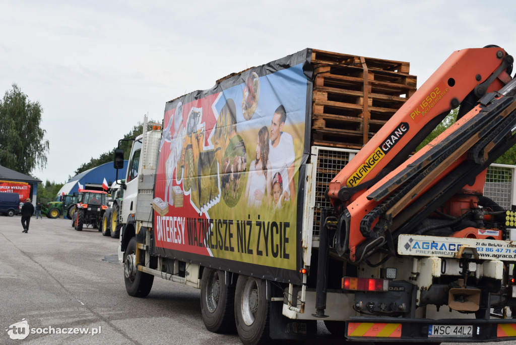 Kuznocin: protestują rolnicy i przeciwnicy CPK
