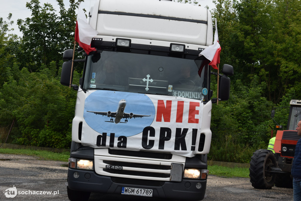 Kuznocin: protestują rolnicy i przeciwnicy CPK