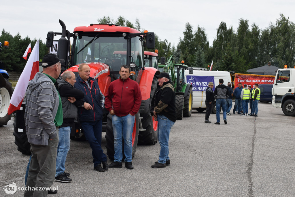 Kuznocin: protestują rolnicy i przeciwnicy CPK