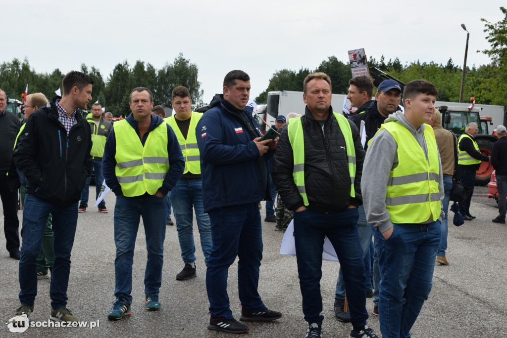 Kuznocin: protestują rolnicy i przeciwnicy CPK