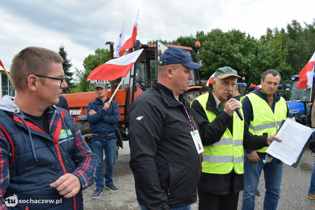 Kuznocin: protestują rolnicy i przeciwnicy CPK