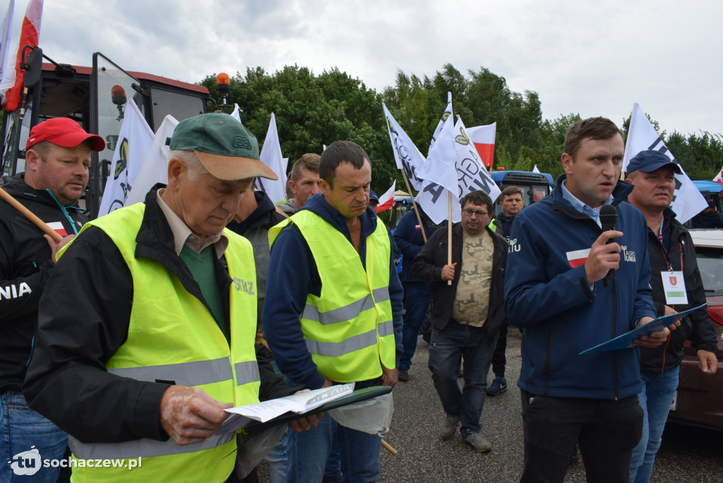 Kuznocin: protestują rolnicy i przeciwnicy CPK