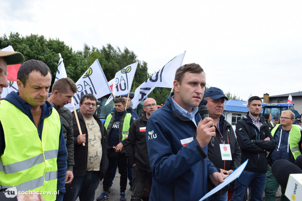 Kuznocin: protestują rolnicy i przeciwnicy CPK