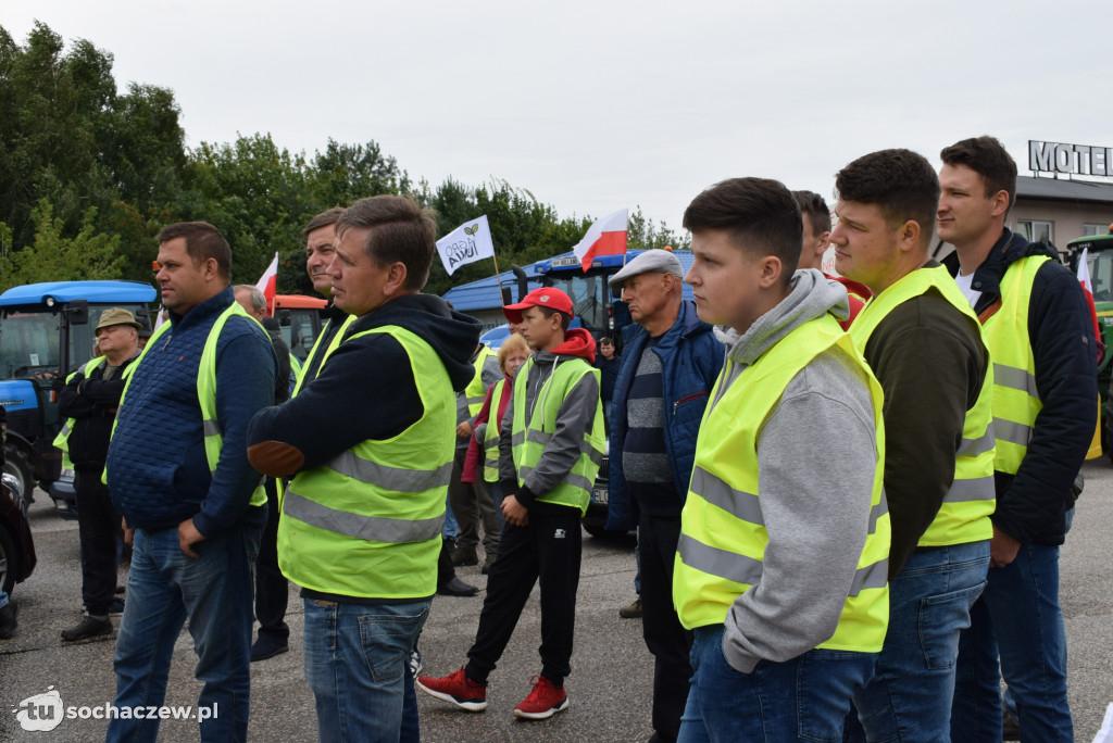 Kuznocin: protestują rolnicy i przeciwnicy CPK