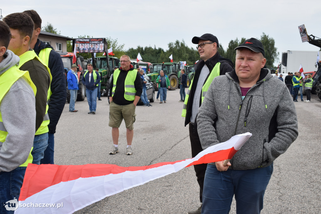 Kuznocin: protestują rolnicy i przeciwnicy CPK