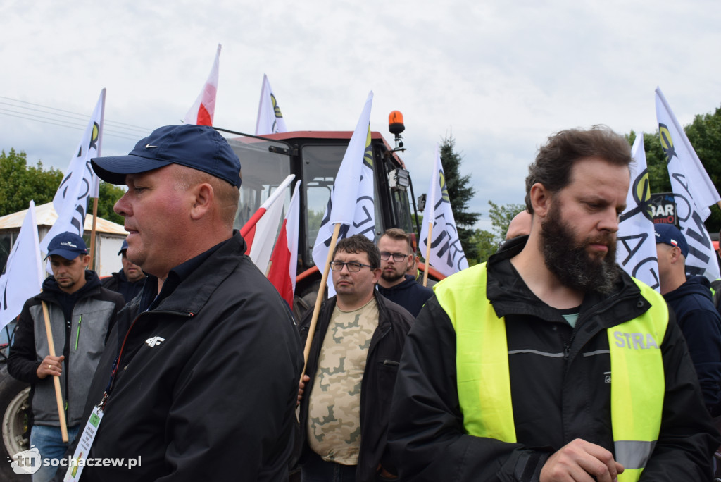 Kuznocin: protestują rolnicy i przeciwnicy CPK