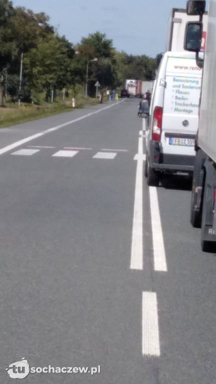 Wypadek na DK 50 w Guzowie