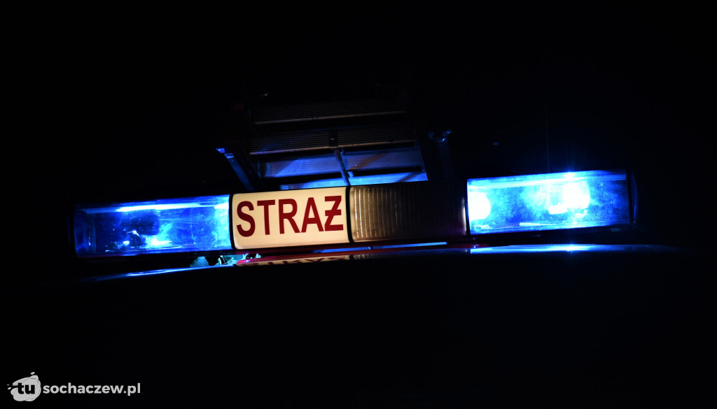Pożar na cmentarzu w Giżycach