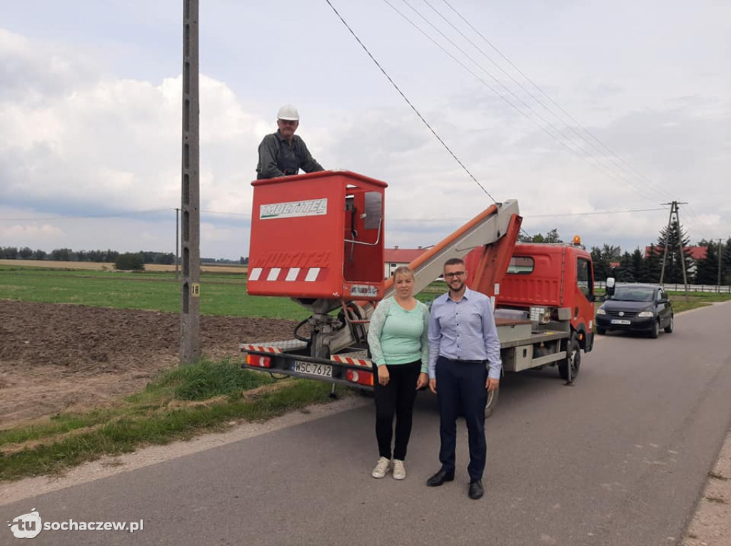 Ludwików-Rybionek po raz pierwszy z oświetleniem
