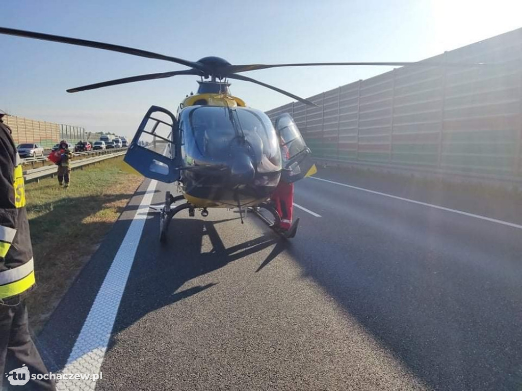 Wypadek na A2 pod Skierniewicami