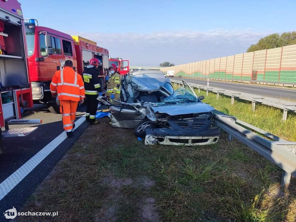 Wypadek na A2 pod Skierniewicami