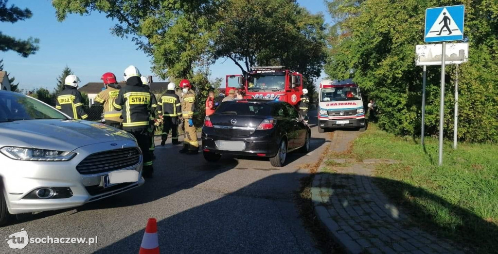 Elżbietów zderzenie motocykla z osobówką