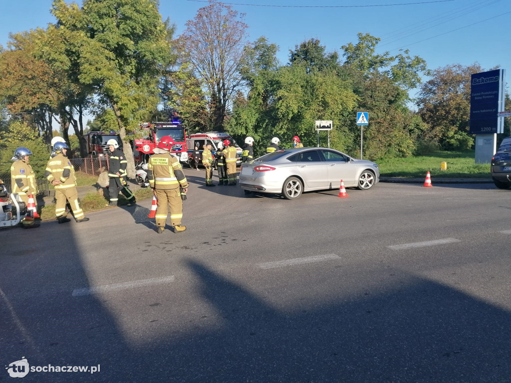 Elżbietów zderzenie motocykla z osobówką
