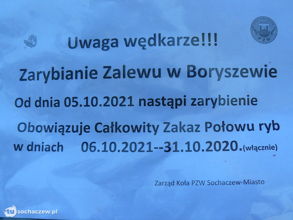 Zalew Boryszew. Zarybianie