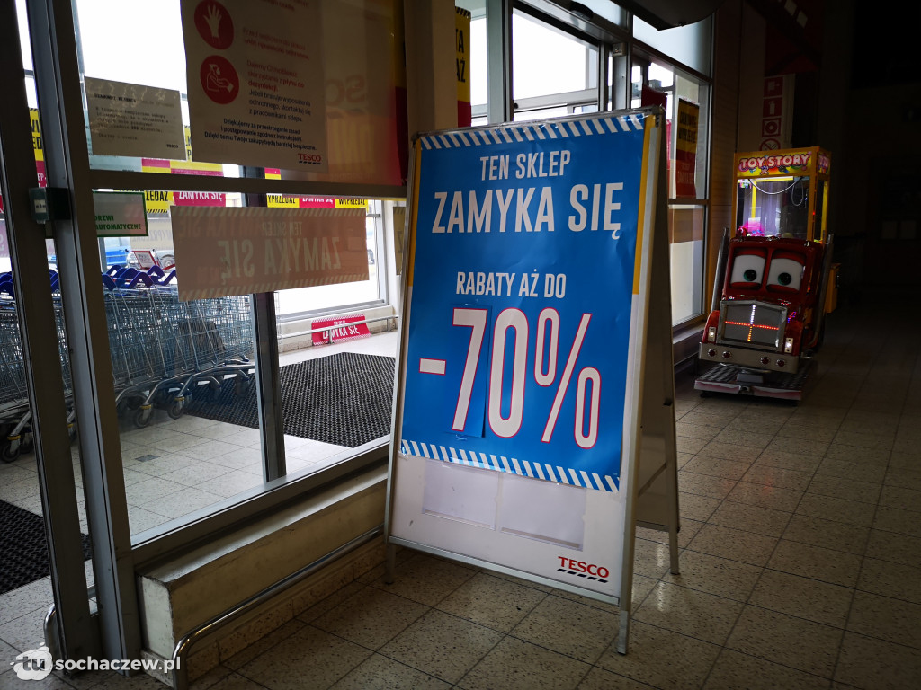Ostatnie dni wyprzedaży Tesco przed zamknięciem
