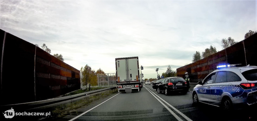 DK 50 zderzenie osobówek w Lubiejewie