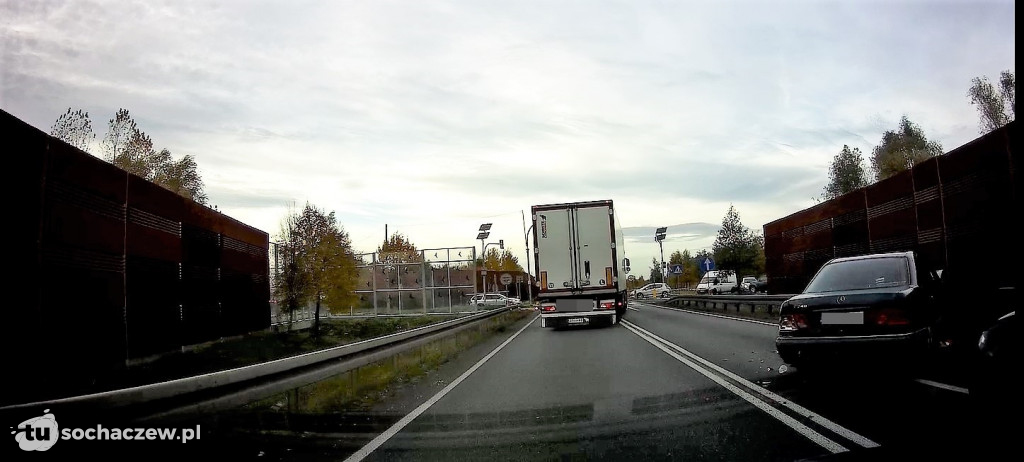 DK 50 zderzenie osobówek w Lubiejewie