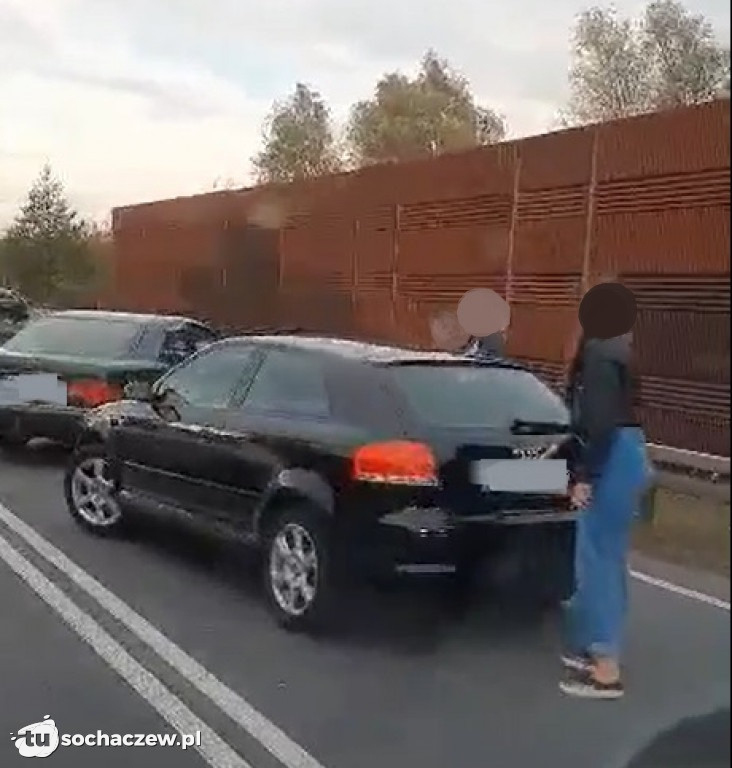 DK 50 zderzenie osobówek w Lubiejewie