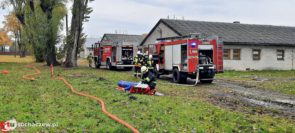 Ćwiczenia bojowe strażaków z powiatu