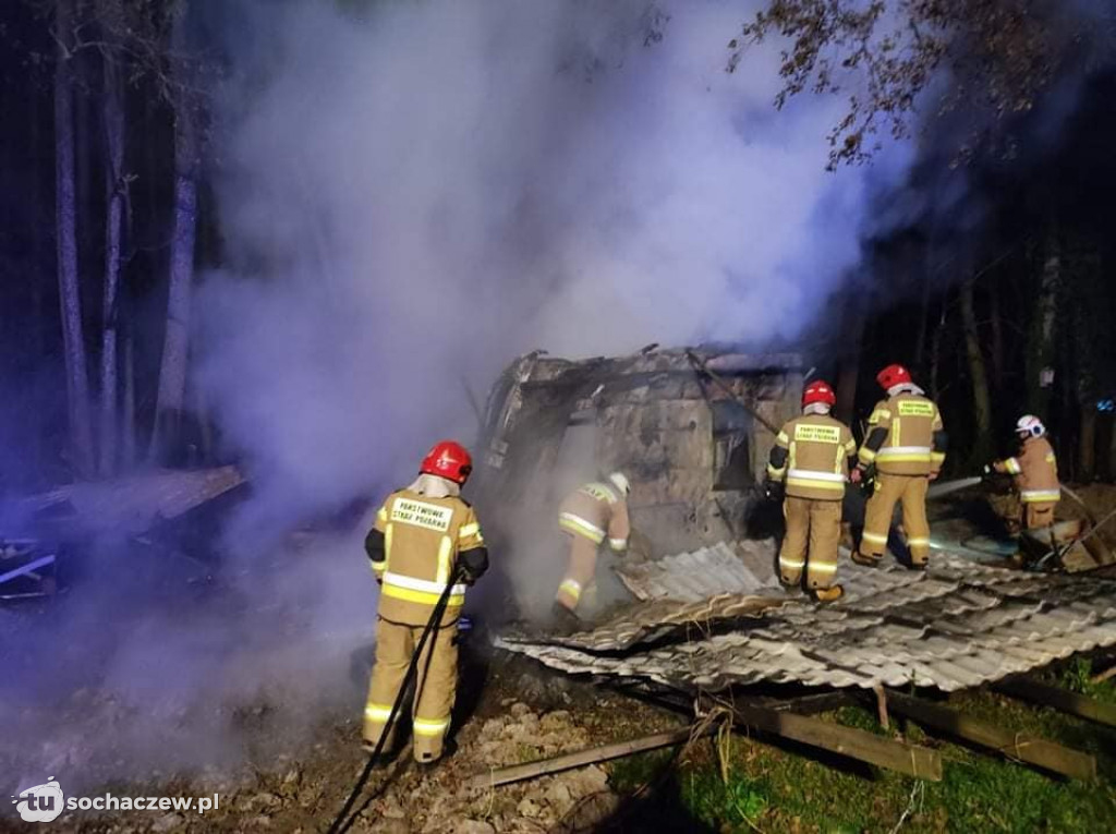 Pożar budynku w Rokotowie