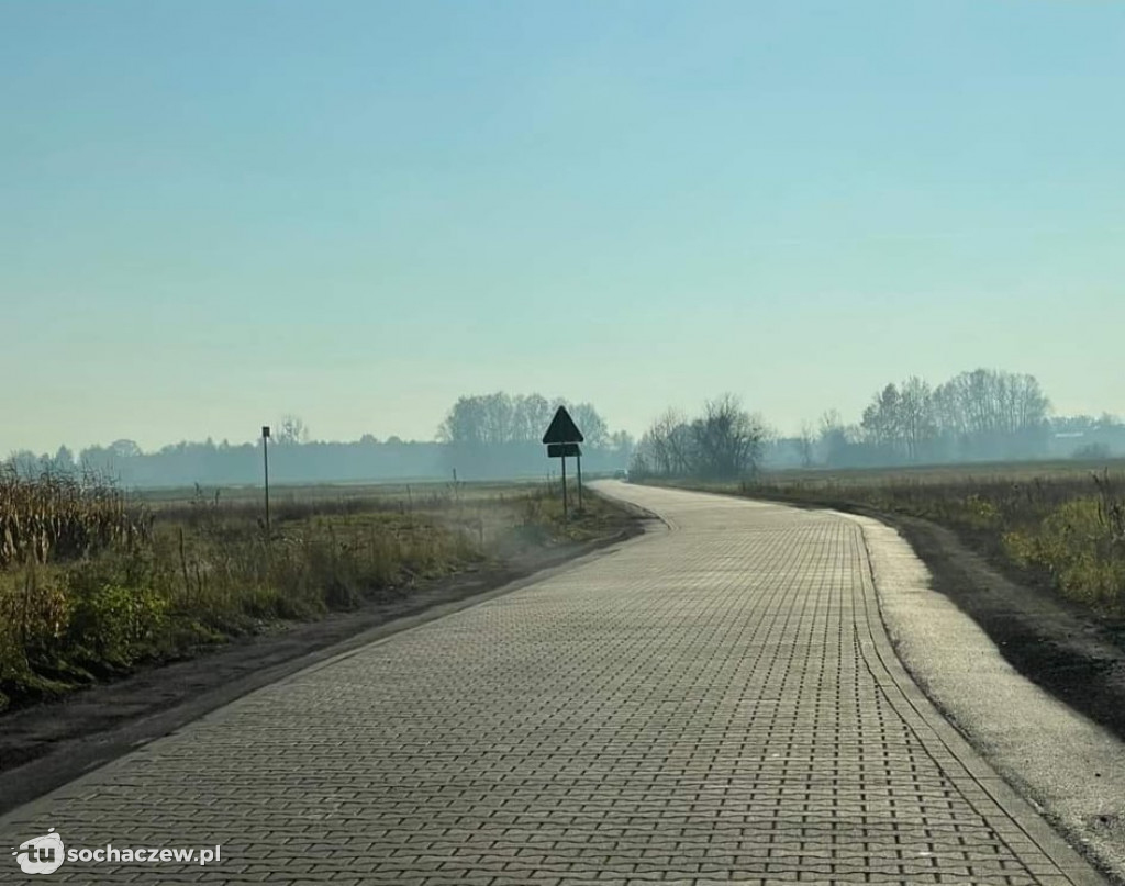 Remont poboczy na odcinku Witkowice-Brochów zakończony