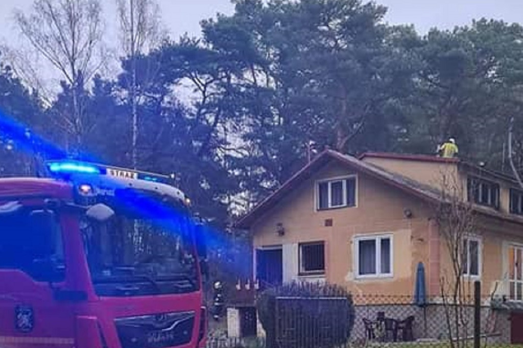 Pożar sadzy w Piaskach Duchownych