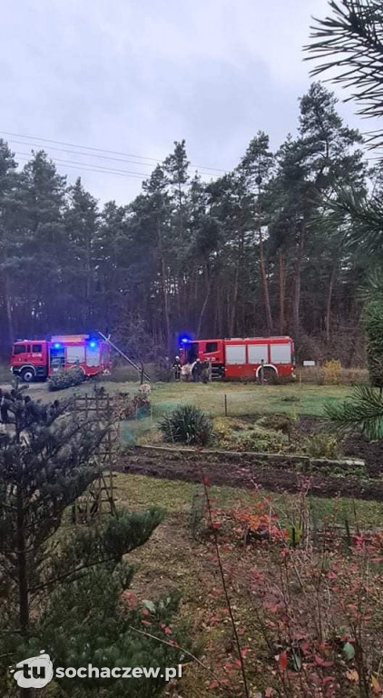 Pożar sadzy w Piaskach Duchownych