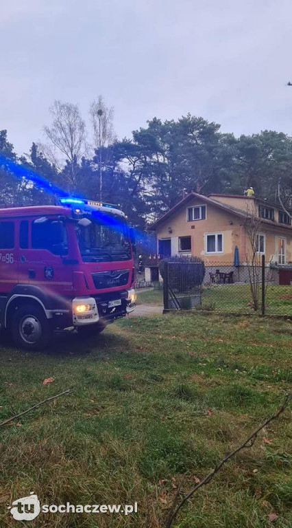 Pożar sadzy w Piaskach Duchownych