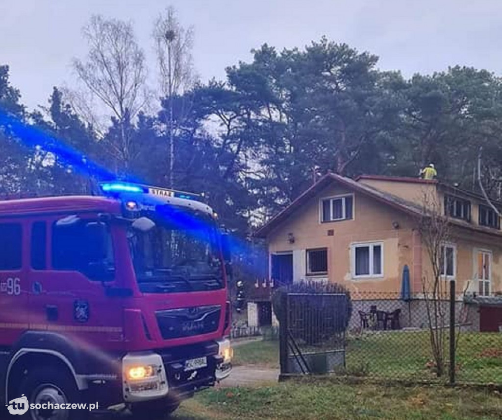 Pożar sadzy w Piaskach Duchownych