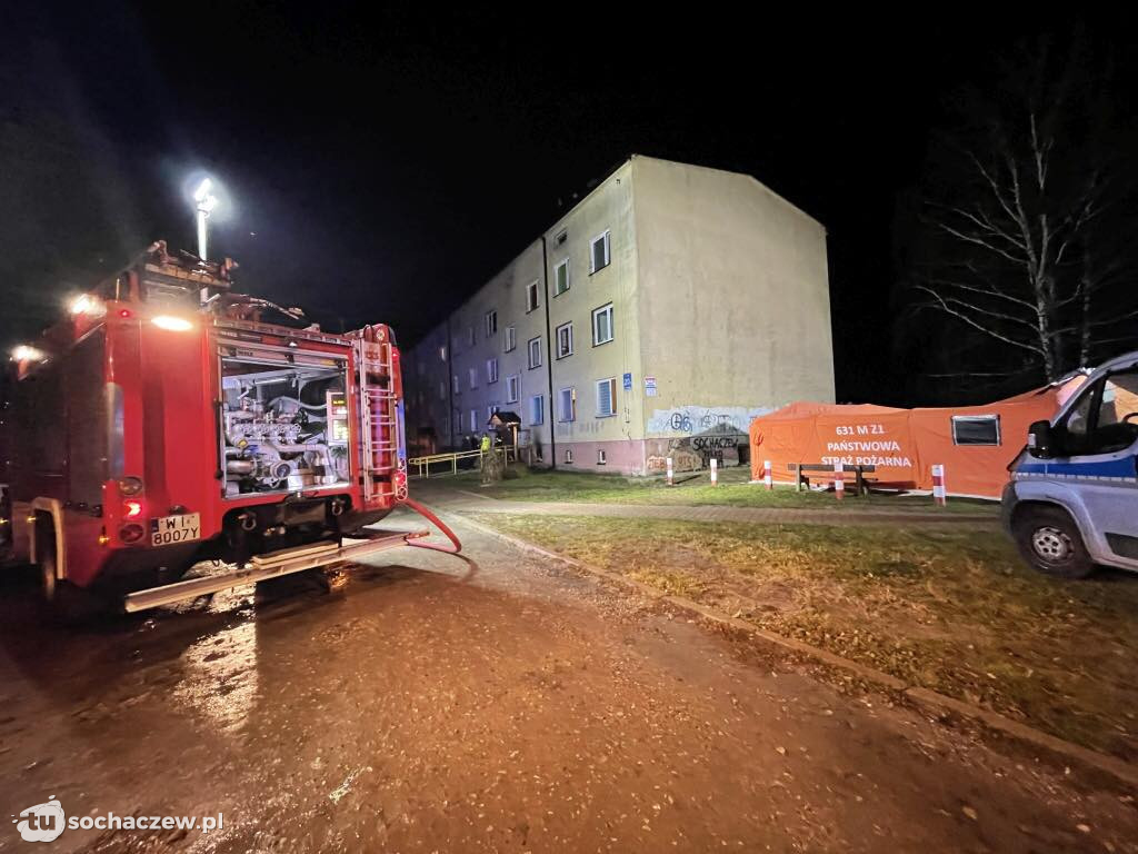 Groźny pożar na Korczaka