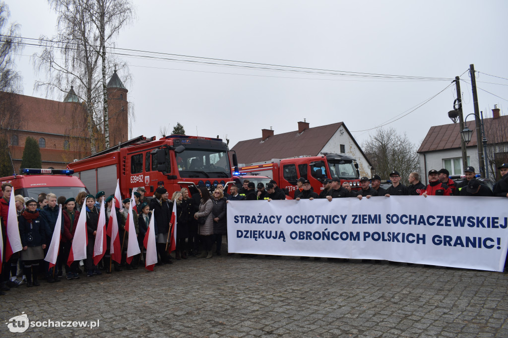 Brochów: strażacka akcja murem za mundurem