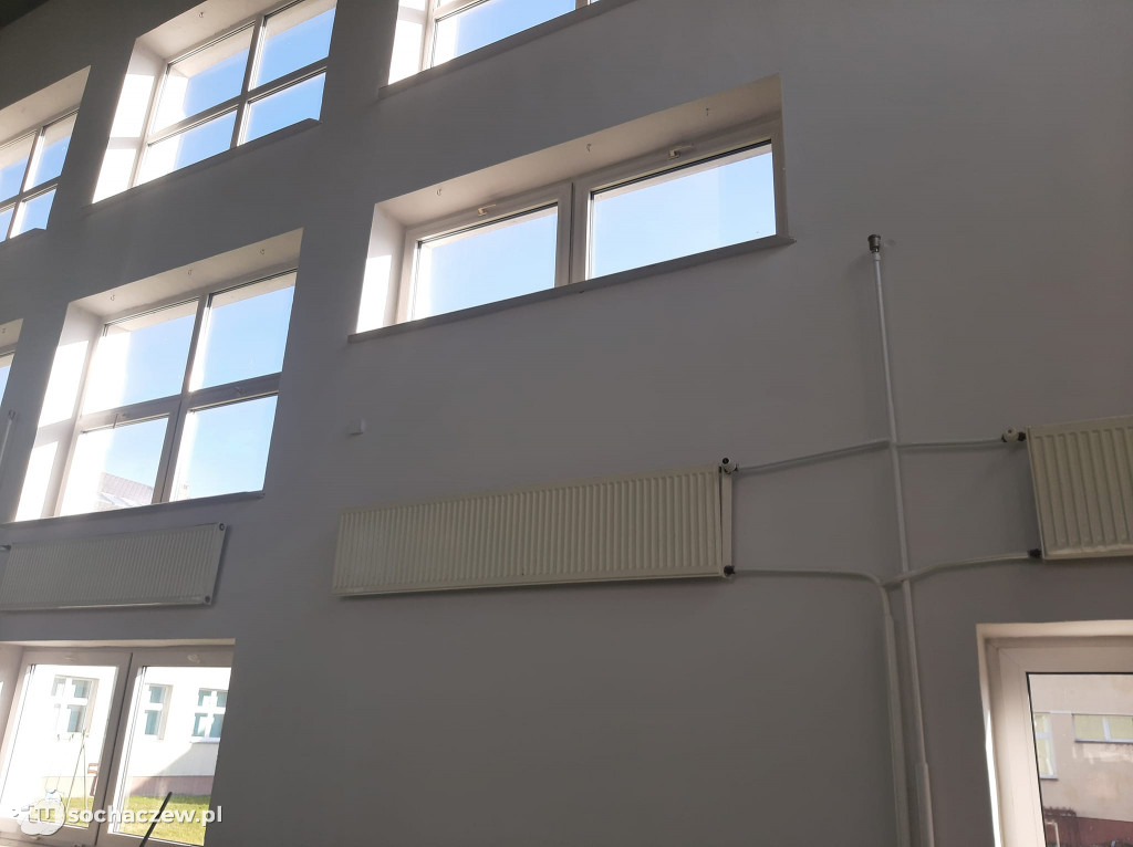 Rybno. Zakończono remont ścian sali gimnastycznej