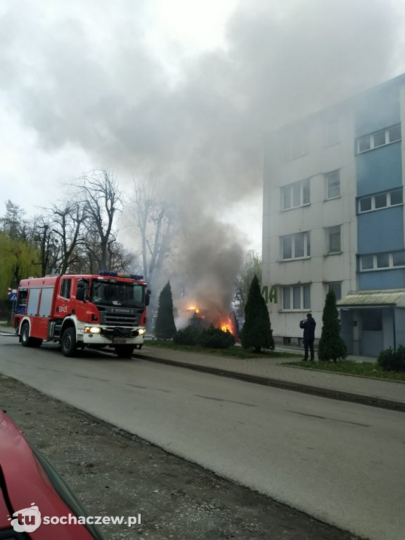 Pożar samochodu przy Piłsudskiego