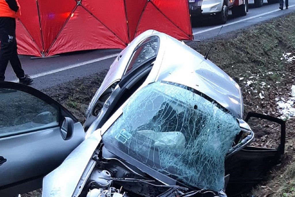 Śmiertelny wypadek na DK 50 pod Żyrardowem