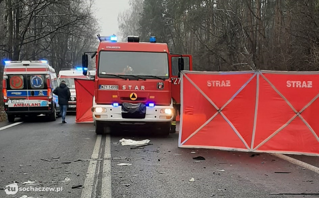 Śmiertelny wypadek na DK 50 pod Żyrardowem