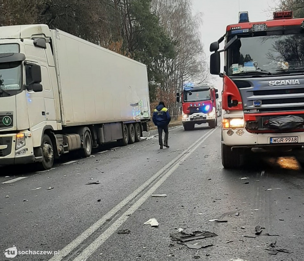 Śmiertelny wypadek na DK 50 pod Żyrardowem