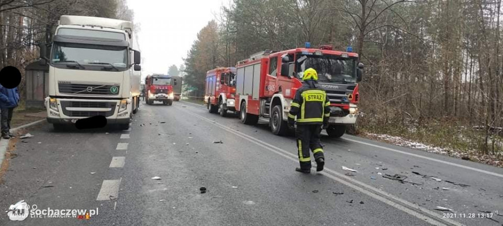 Śmiertelny wypadek na DK 50 pod Żyrardowem